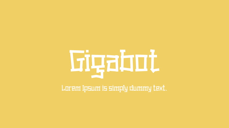 Gigabot Font