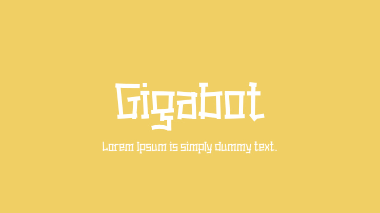 Gigabot Font