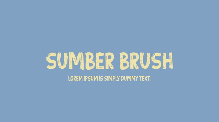 Sumber Brush Font