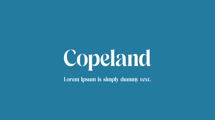 Copeland Font
