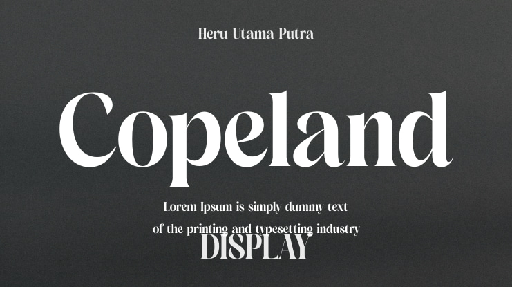 Copeland Font