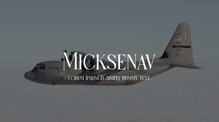 Micksenav Font