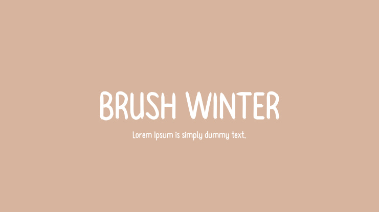 BRUSH WINTER Font