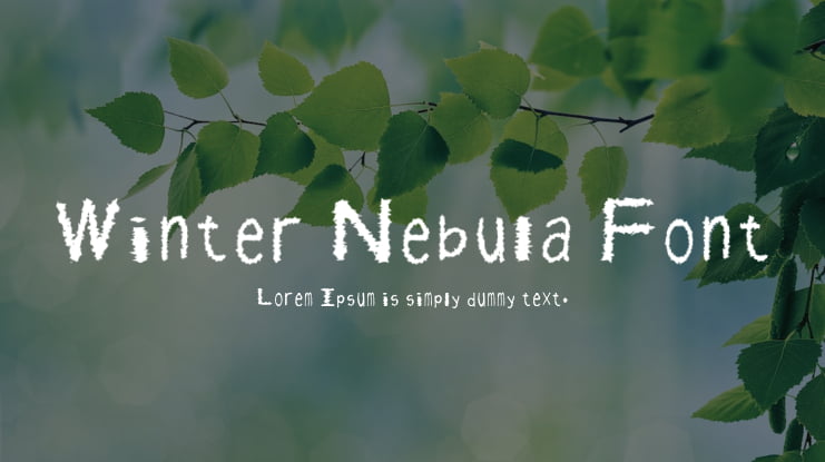 Winter Nebula Font