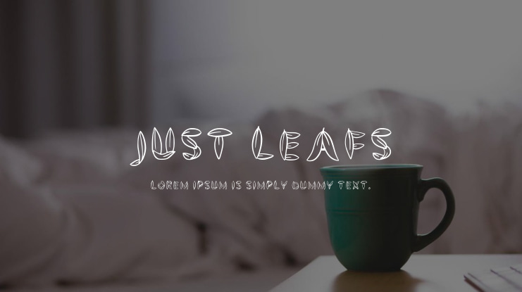 Just Leafs Font
