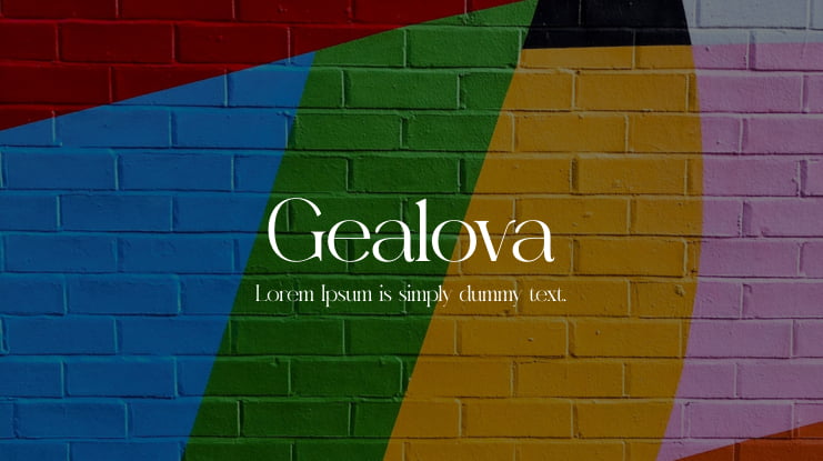 Gealova Font