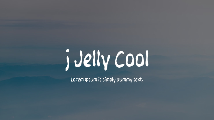 j Jelly Cool Font