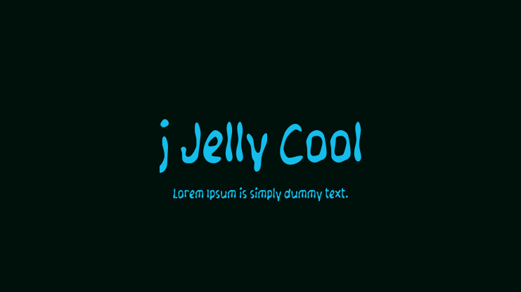 j Jelly Cool Font