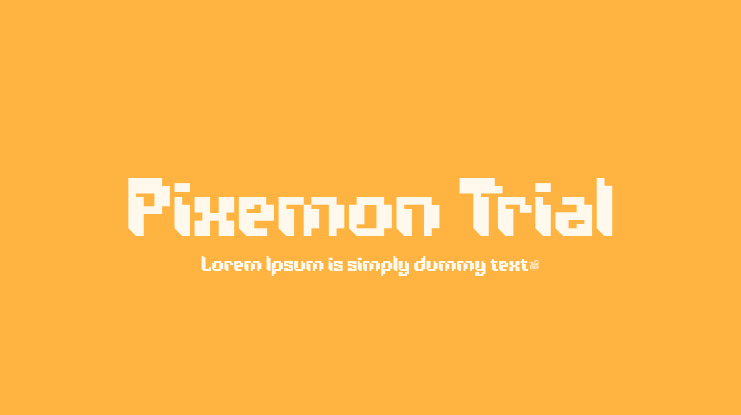 Pixemon Trial Font