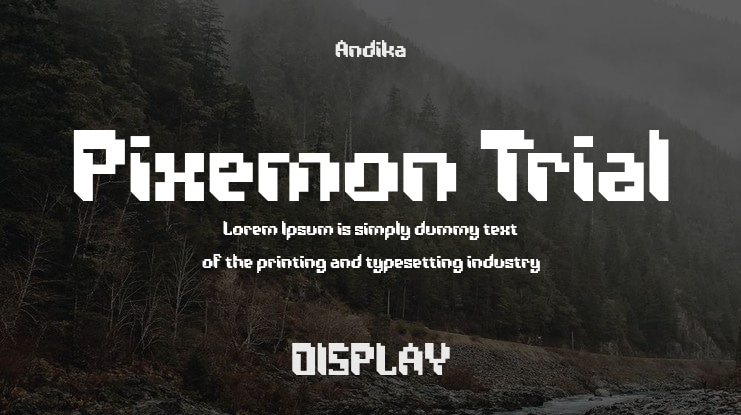 Pixemon Trial Font