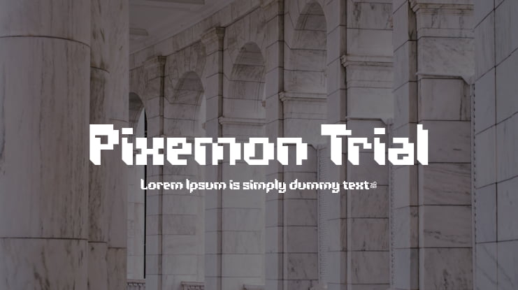 Pixemon Trial Font