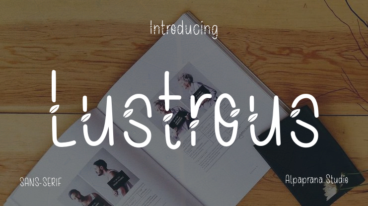 Lustrous Font