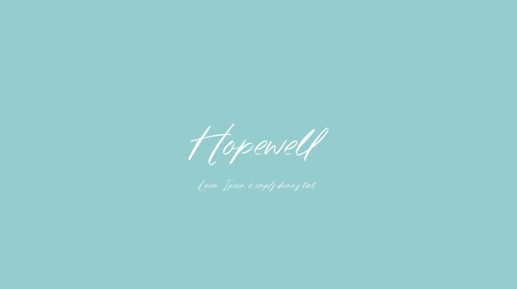 Hopewell Font