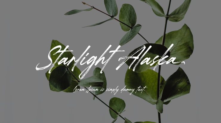Starlight Alaska Font
