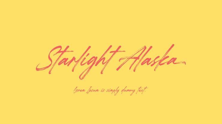 Starlight Alaska Font