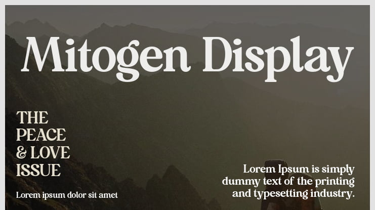 Mitogen Display Font Family