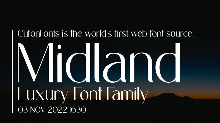 Midland Luxury Font Family