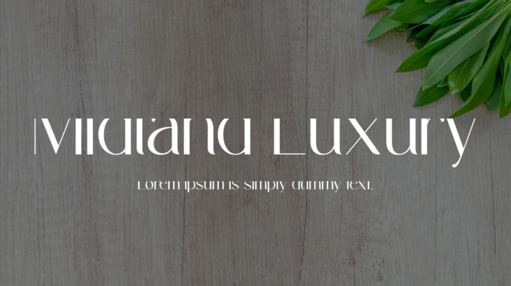 Midland Luxury Font Family