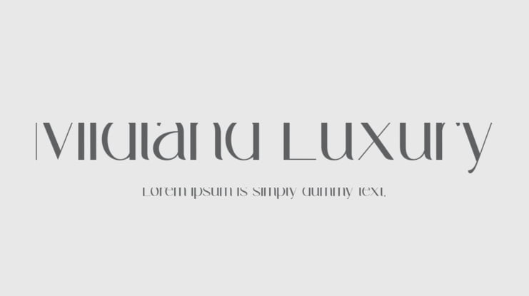 Midland Luxury Font Family