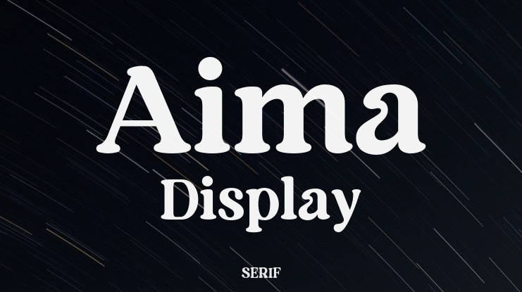 Aima Display Font Family