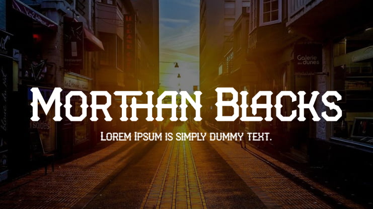 Morthan Blacks Font