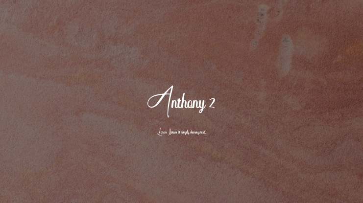 Anthony 2 Font Family