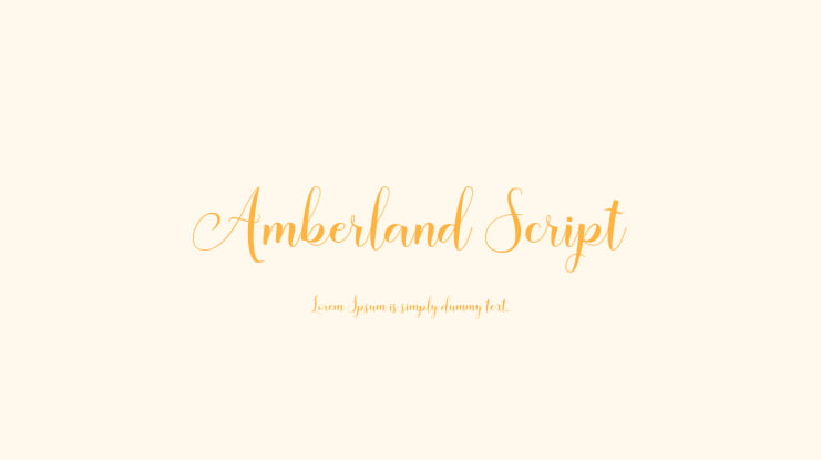 Amberland Script Font