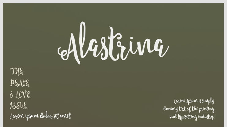 Alastrina Font