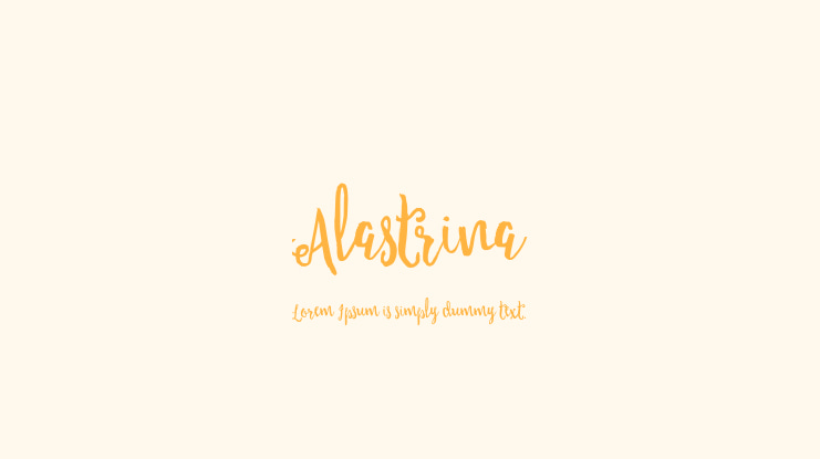 Alastrina Font