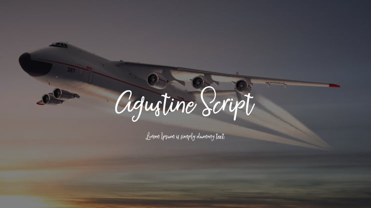 Agustine Script Font Family