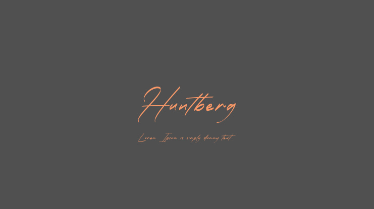 Huntberg Font