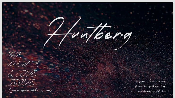 Huntberg Font