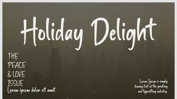 Holiday Delight Font