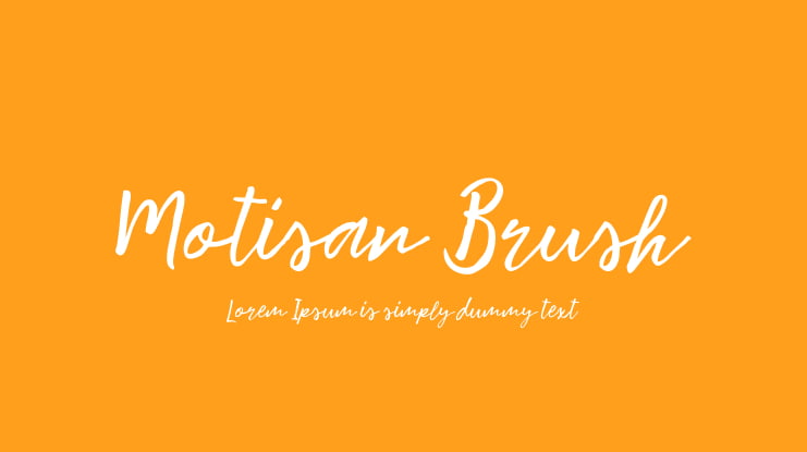 Motisan Brush Font Family