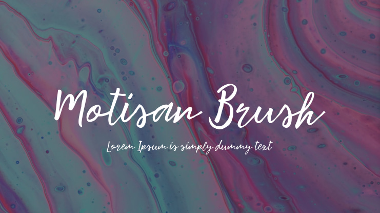 Motisan Brush Font Family