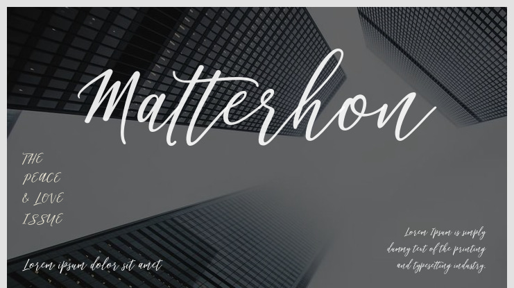 Matterhon Font Family