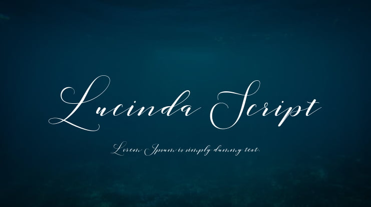 Lucinda Script Font