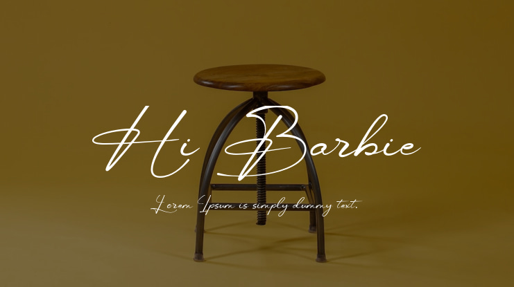 Hi Barbie Font