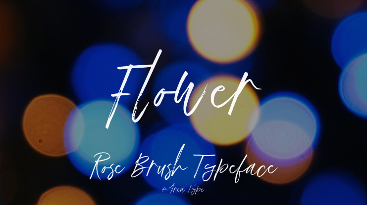 Flower Rose Brush Font