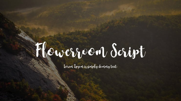 Flowerroom Script Font
