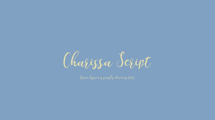 Charissa Script Font