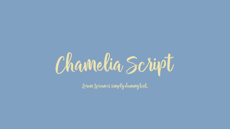 Chamelia Script Font