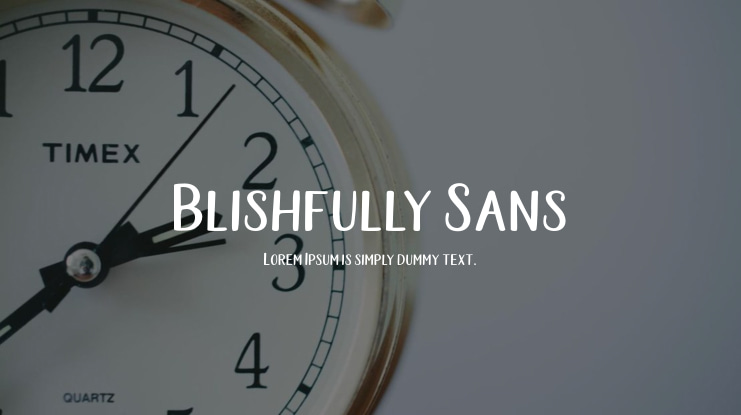 Blishfully Sans Font Family