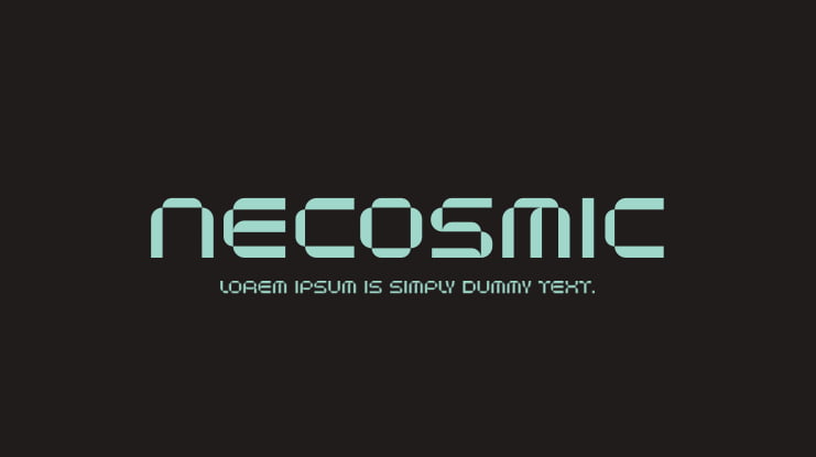 Necosmic Font