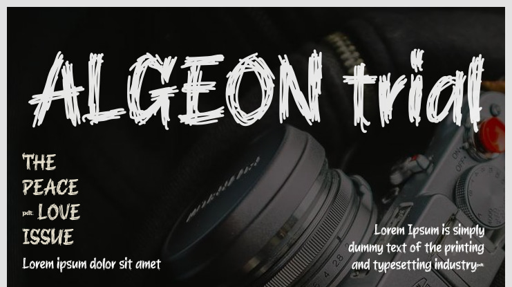 ALGEON trial Font