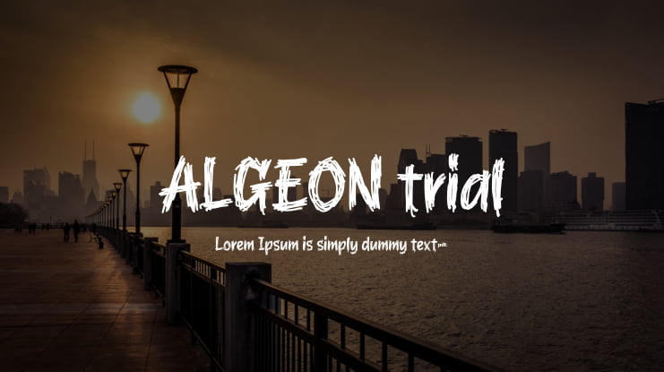 ALGEON trial Font