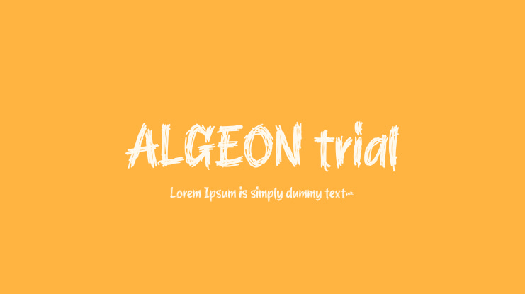 ALGEON trial Font