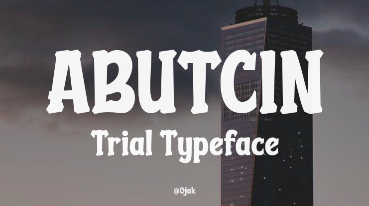 ABUTCIN Trial Font