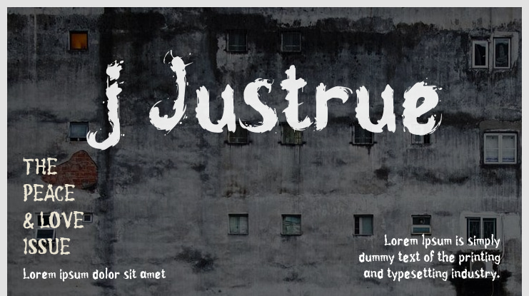 j Justrue Font