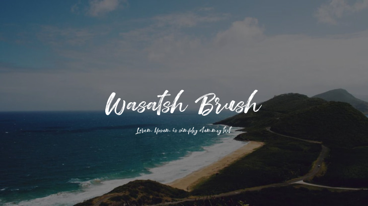 Wasatsh Brush Font Family